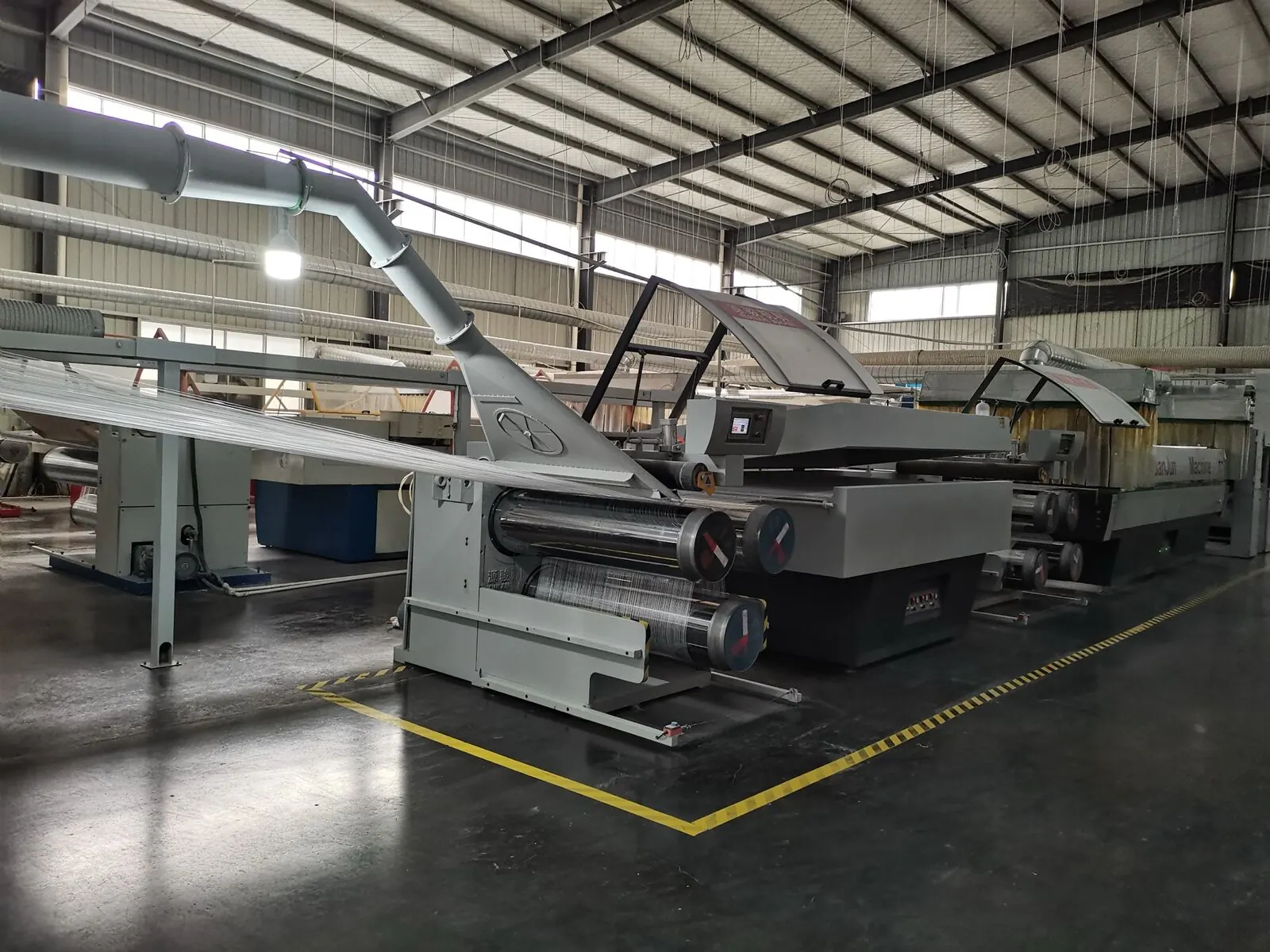 PP flat-yarn drawing line in the Mingzhe factory